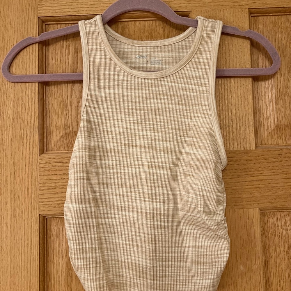Aerie Beige Ribbed Tank Top